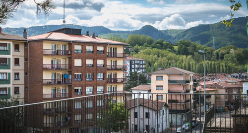 Residential buildings against sky