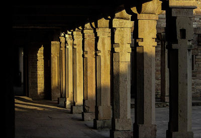 Full frame shot of columns in row