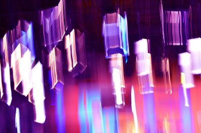 Close-up of lit lights