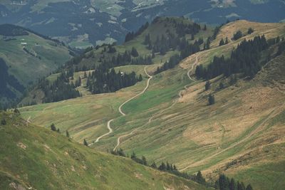 High angle view of landscape