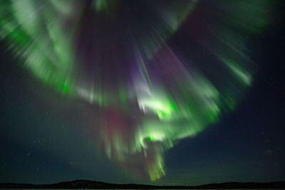 Low angle view of sky at night