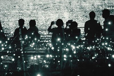 People at night