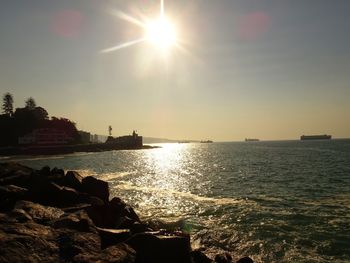 Scenic view of sea against sky