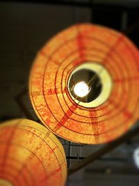 Close-up of electric lamp