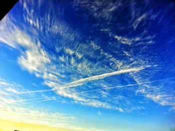 Low angle view of cloudy sky