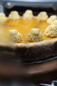 Close-up of cake in plate