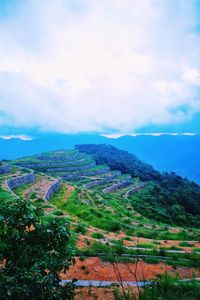 Scenic view of landscape against sky