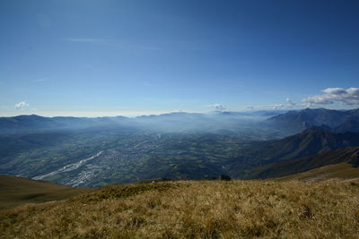 Scenic view of landscape against sky