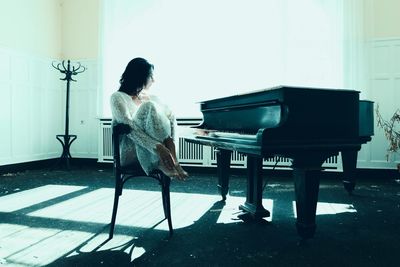 Man playing piano