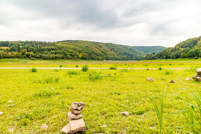 Scenic view of landscape against sky