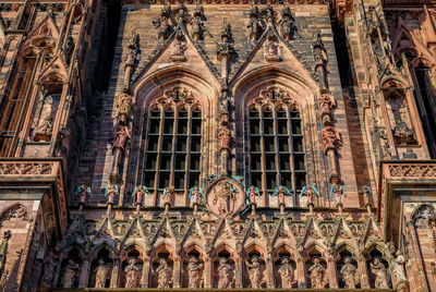 Low angle view of historic church