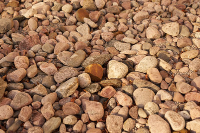 Full frame shot of pebbles