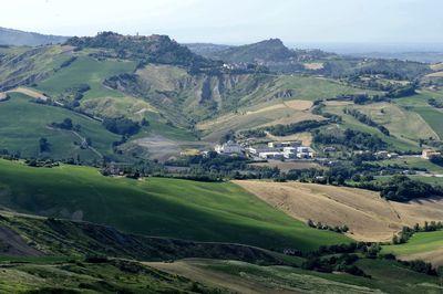 Scenic view of agricultural landscape