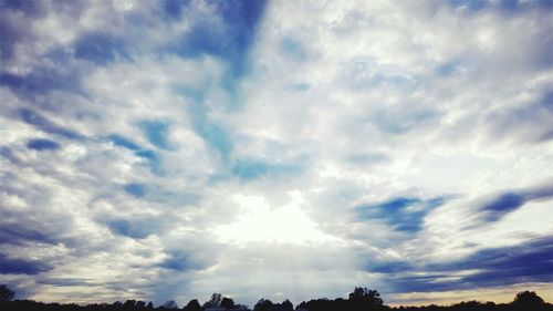 Low angle view of clouds in sky