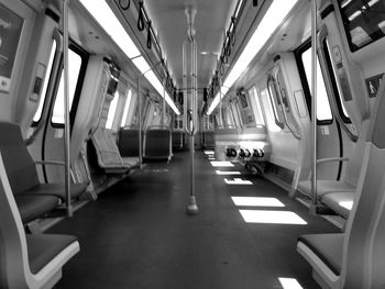 Interior of train