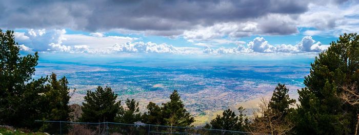 Panoramic view of landscape against sky