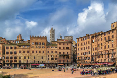 Piazza del campo is the principal public space of the historic center of siena, tuscany, italy 