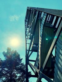 Low angle view of bridge against sky