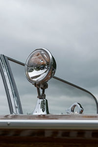 Close-up of water against sky