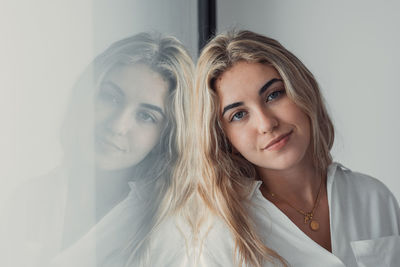 Portrait of young woman