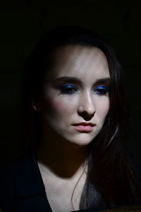 Close-up of young woman