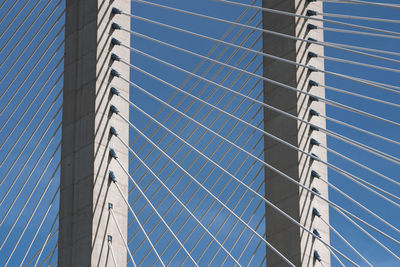 Low angle view of building against blue sky