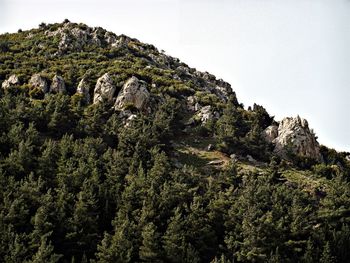 Scenic view of rocky mountains