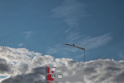 Low angle view of building against sky