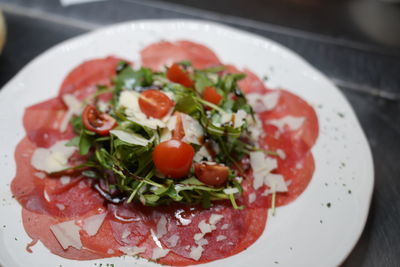 Close-up of salad in plate