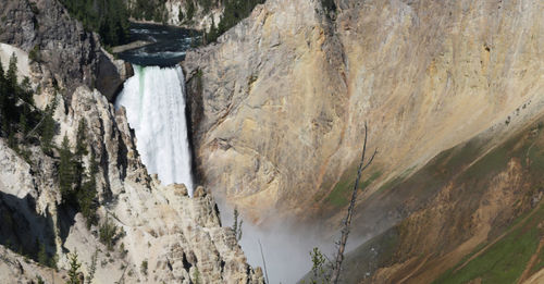 Panoramic view of waterfall