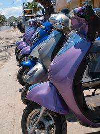 People riding motorcycle on road