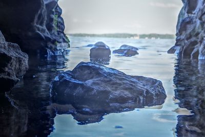 Rocks on sea shore