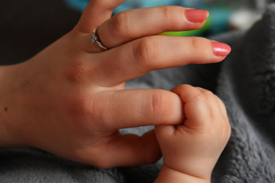 Close-up of hands