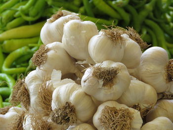 Close-up of pumpkins for sale in market