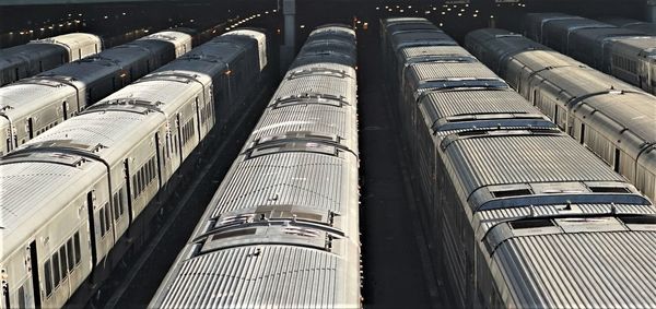 Low angle view of industrial building