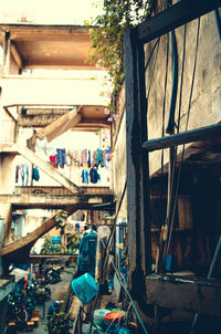 Group of people in front of building