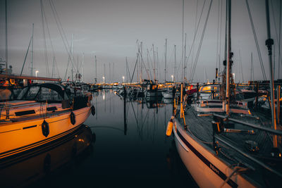 Marina at night 