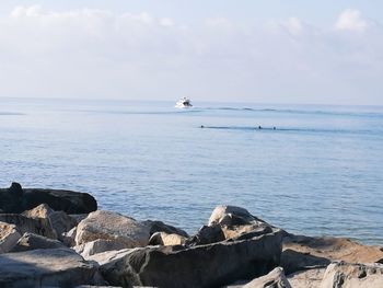 Scenic view of sea against sky