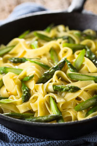 Close-up of chopped vegetables in bowl