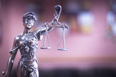 Close-up of lady justice