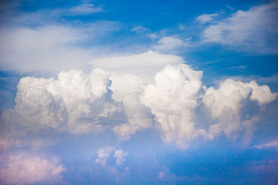 Low angle view of clouds in sky