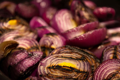 Full frame shot of onions for sale