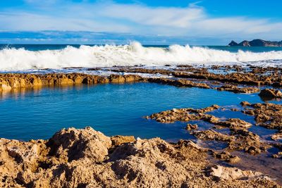 Scenic view of sea against sky