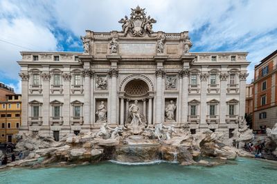 Low angle view of historical building