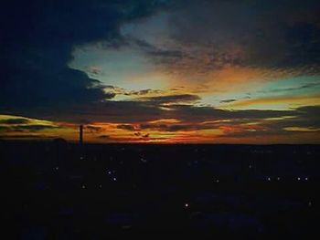 View of cloudy sky at sunset