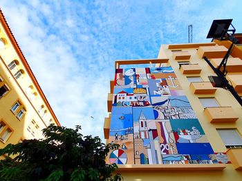 Low angle view of building against sky