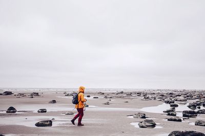 Woman on beach