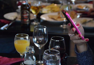 Close-up of drink on table