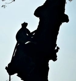 Low angle view of statue