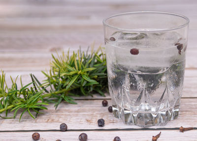 Close-up of drink on table